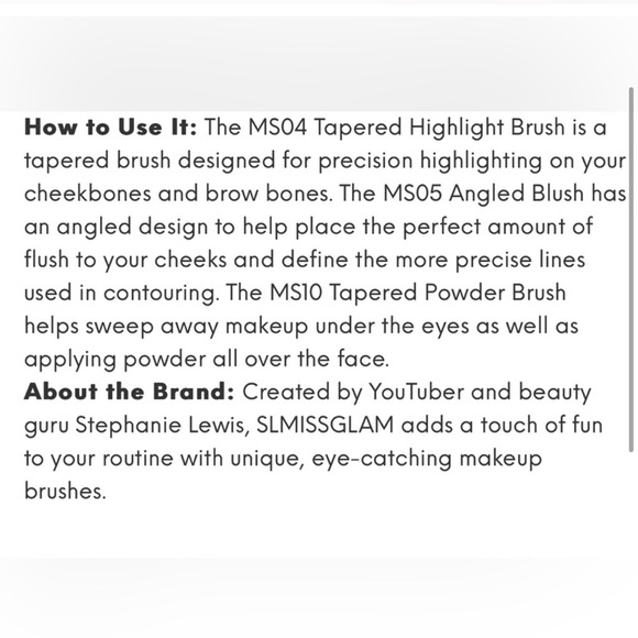 SLMISSGLAM - Cotton Candy Trio face brush set - Picture 4 of 5